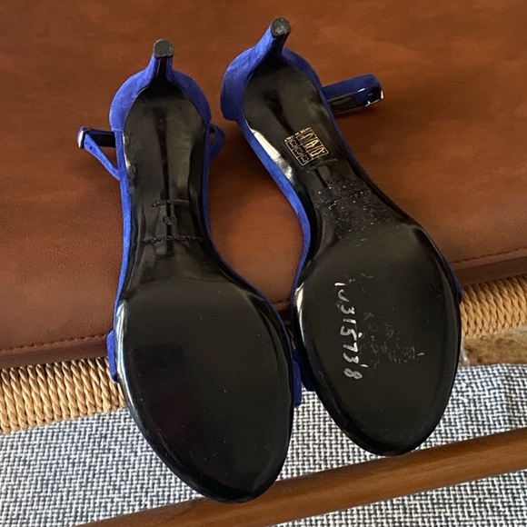 Balenciaga blue suede heeled sandals - Picture 5 of 5